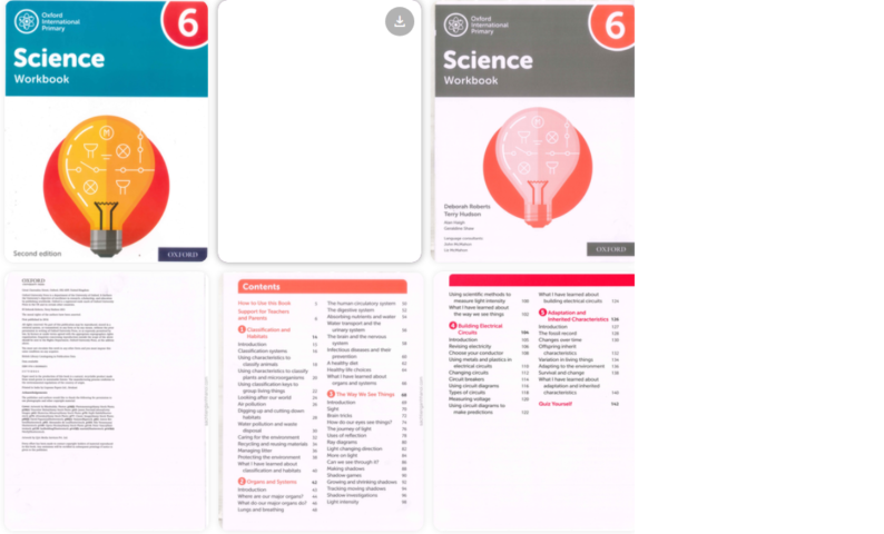 [Sách] Oxford International Primary Science 6 Workbook