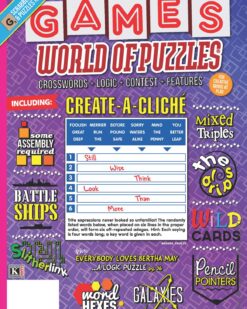 [Sách] 01.04.2016 Games World of Puzzles – Sách giấy gáy xoắn