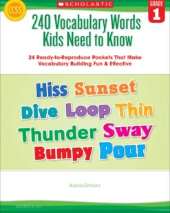 [Sách] 240 Vocabulary Words Kids Need to Know Grade 1 - Sách giấy gáy xoắn