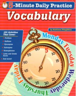 [Sách] 5-Minute Daily Practice Vocabulary (Grades 4-8) – Sách giấy gáy xoắn