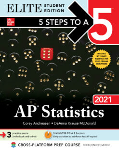 [Sách] 5 Steps to a 5 AP Statistics 2021 by Corey Andreasen – Sách giấy gáy xoắn