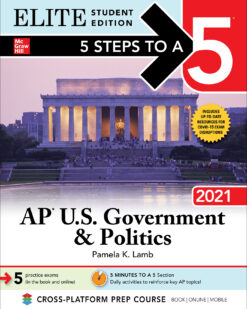 [Sách] 5 Steps to a 5 AP U.S. Government Politics 2021 by Pamela K. Lamb – Sách giấy gáy xoắn