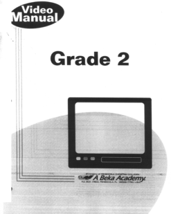 [Sách] Abeka Grade 2 : Grade 2 Video Manual—Revised - Sách giấy gáy xoắn