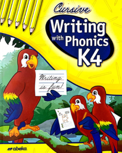 [Sách] Abeka K4 : Cursive Writing with phonics 1+2 FULL - Sách giấy gáy xoắn