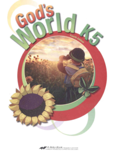 [Sách] Abeka K5 : Gods World - Abeka K5 Fourth Edition - Sách giấy gáy xoắn