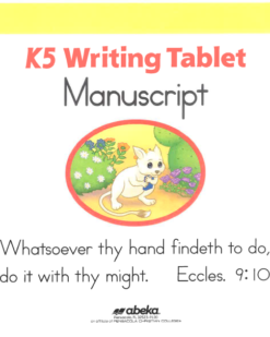 [Sách] Abeka K5 : K5 Writing Tablet Cursive Second Edition A beka Book - Sách giấy gáy xoắn