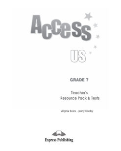 [Sách] Access Grade 7 Teacher's Resource Pack & Tests - Sách giấy gáy xoắn