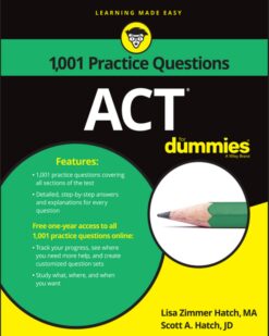 [Sách] ACT: 1,001 Practice Questions For Dummies – Sách giấy gáy xoắn