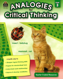 [Sách] Analogies for Critical Thinking Grade 3 - Sách giấy gáy xoắn