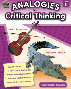 [Sách] Analogies for Critical Thinking Grade 6 - Sách giấy gáy xoắn