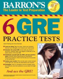 [Sách] Barron's 6 GRE Practice Tests – Sách giấy gáy xoắn