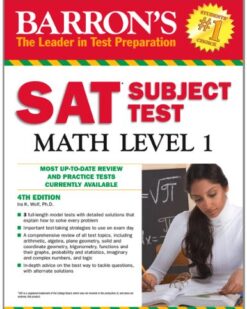 [Sách] Barron's SAT Subject Test Math Level 1 - Sách giấy gáy xoắn
