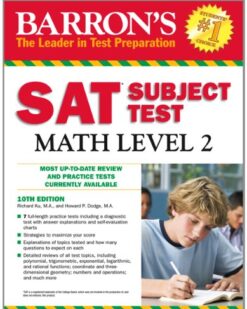 [Sách] Barron's SAT Subject Test Math Level 2 - Sách giấy gáy xoắn