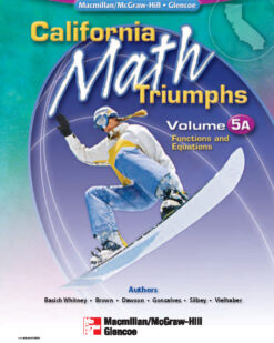 [Sách] California MATH Triumph Volume 5A - Sách giấy gáy xoắn