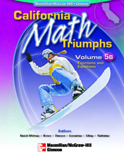 [Sách] California MATH Triumph Volume 5B - Sách giấy gáy xoắn
