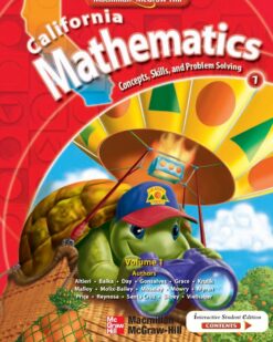 [Sách] California Mathematics Grade 1 (Concepts, Skills, And Problem Solving) - Sách giấy gáy xoắn