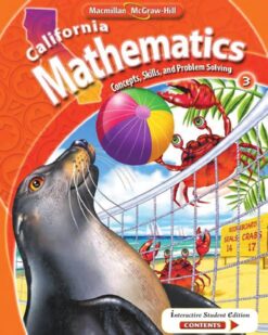 [Sách] California Mathematics Grade 3 (Concepts, Skills, And Problem Solving)- Sách giấy gáy xoắn