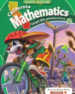 [Sách] California Mathematics Grade 4 (Concepts, Skills, And Problem Solving) - Sách giấy gáy xoắn
