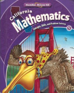 [Sách] California Mathematics Grade 5 (Concepts, Skills, And Problem Solving) - Sách giấy gáy xoắn