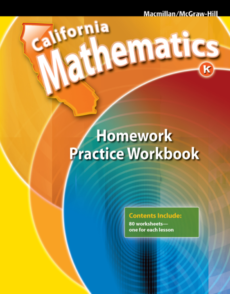 [Sách] California Mathematics Grade K Homework Practice Workbook – Sách ...