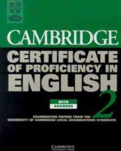 [Sách] Cambridge Certificate of Proficiency in English 2 with Answers - Sách giấy gáy xoắn
