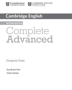 [Sách] Cambridge English Complete Advanced Progress Test (Second Edition) – Sách giấy gáy xoắn