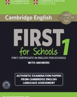 [Sách] Cambridge English First for Schools 1 with answers - Sách giấy gáy xoắn