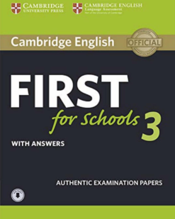 [Sách] Cambridge English First for Schools 3 with answers - Sách giấy gáy xoắn