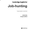 [Sách] Cambridge English for Job-Hunting Teacher's Notes – Sách giấy gáy xoắn