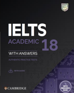 [Sách] Cambridge English IELTS 18 Academic- Sách giấy gáy xoắn