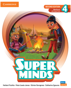 [Sách] Cambridge Super Minds (2nd edition) Level 4 Workbook (2022) - Sách giấy gáy xoắn