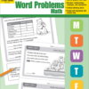 [Sách] Evan-Moor Daily Word Problems Math Grade 1 - Sách giấy gáy xoắn