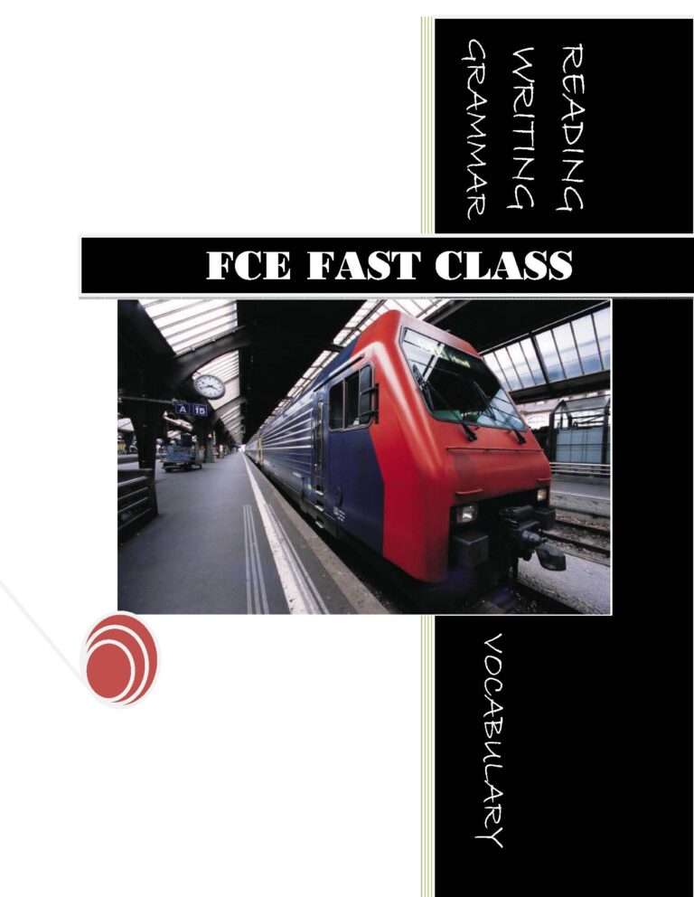 [Sách] FCE Fast Class Reading Writing Grammar Vocabulary – Sách giấy ...