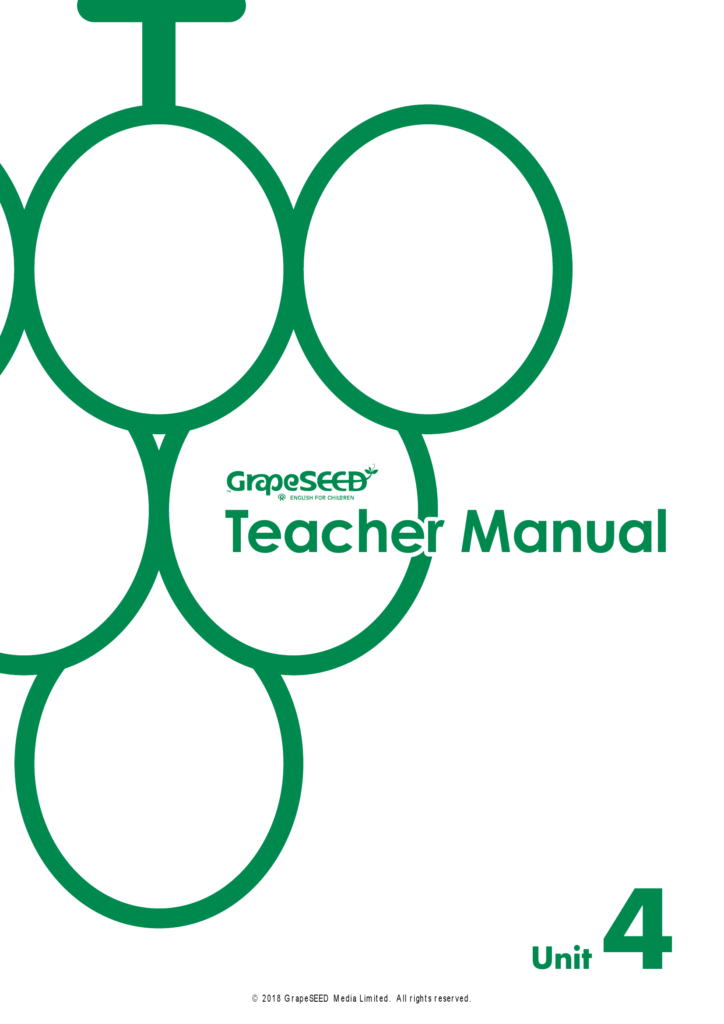 Sách] GrapeSEED Unit 4 TEACHER'S MANUAL – Sách giấy gáy xoắn