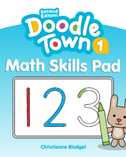 [Sách] Macmillan Doodle Town (2nd Edition) level 1 Math Skills Pad - Sách giấy gáy xoắn
