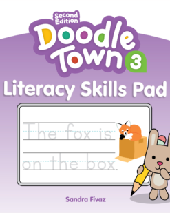 [Sách] Macmillan Doodle Town (2nd Edition) level 3 Literacy Skills Pad - Sách giấy gáy xoắn