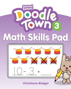 [Sách] Macmillan Doodle Town (2nd Edition) level 3 Math Skills Pad - Sách giấy gáy xoắn