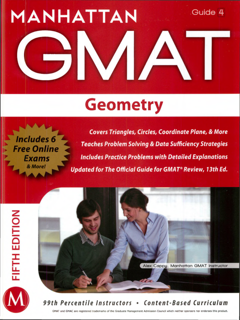 [Sách] Manhattan GMAT Guide 04: Geometry (5th Edition) – Sách giấy gáy ...