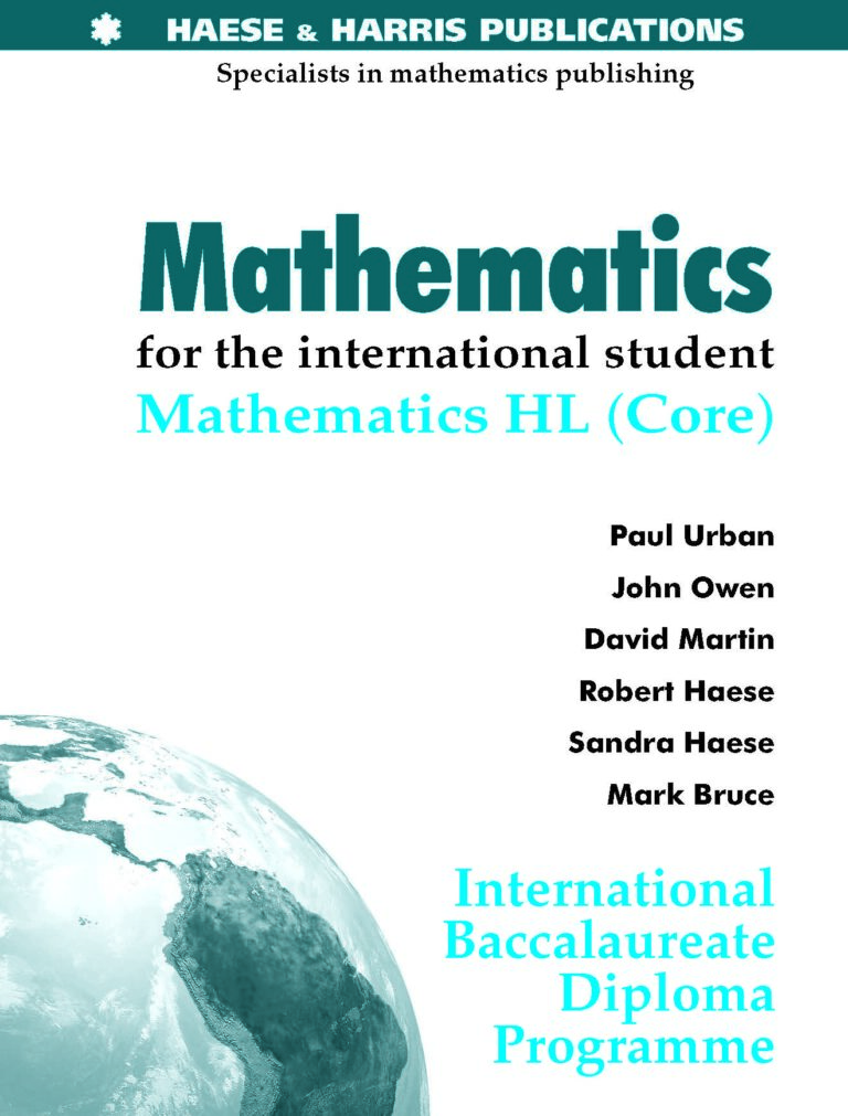 [Sách] Mathematics for the International Student. IB HL Core by Urban ...