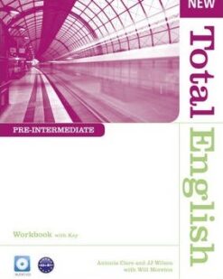 [Sách] New Total English Pre-Intermediate Workbook with Key - Sách giấy gáy xoắn