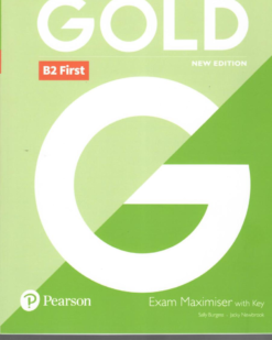 [Sách] Pearson Gold B2 First New Edition (2nd Edition) Exam Maximiser (2018) – Sách giấy gáy xoắn