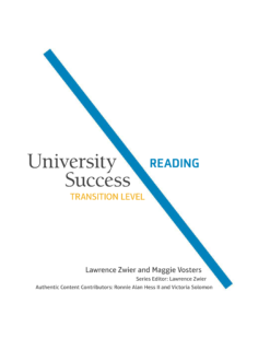 [Sách] Pearson University Success Transition Reading - Sách giấy gáy xoắn
