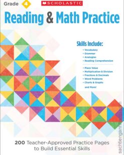 [Sách] Reading and Math Practice: Grade 4 – Sách giấy gáy xoắn