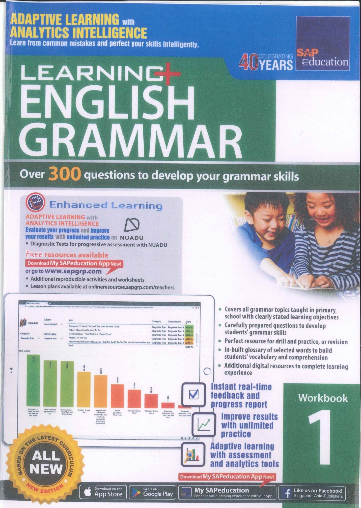 [Sách] SAP Learning English Grammar 1 Workbook – Sách giấy gáy xoắn ...