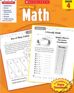 [Sách] Scholastic Success with Math Grade 4 - Sách giấy gáy xoắn