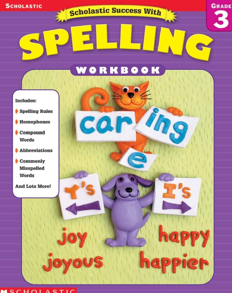 [Sách] Scholastic Success With Spelling Workbook Grade 3 – Sách giấy ...