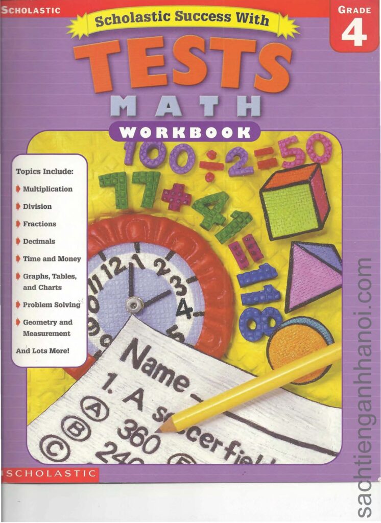 [Sách] Scholastic Success with Tests Math Workbook Grade 4 – Sách giấy ...