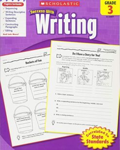 [Sách] Scholastic Success With Writing: Grade 3 - sách giấy gáy xoắn