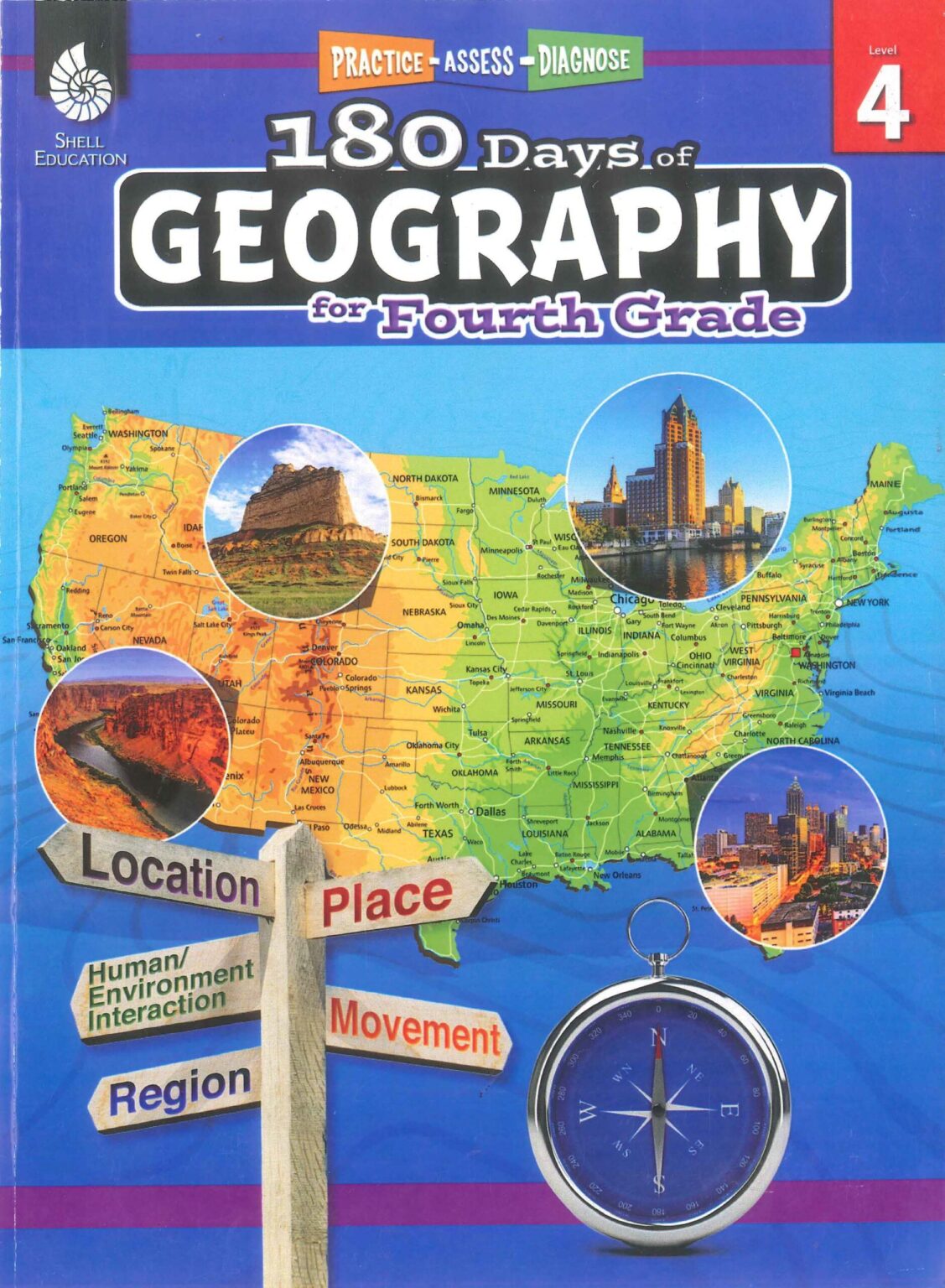 [Sách] Shell Education – 180 Days of Geography for Fourth Grade (Grade ...