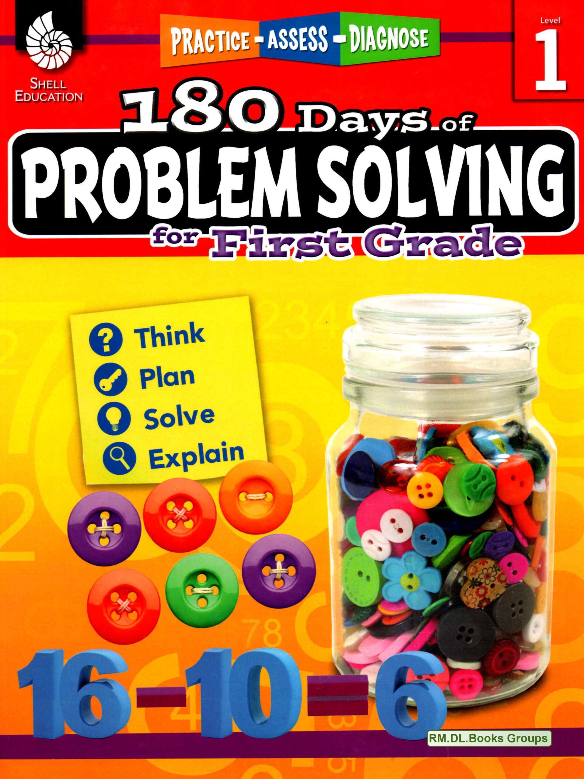 [Sách] Shell Education – 180 Days of PROBLEM SOLVING for Grade 1 – Sách ...